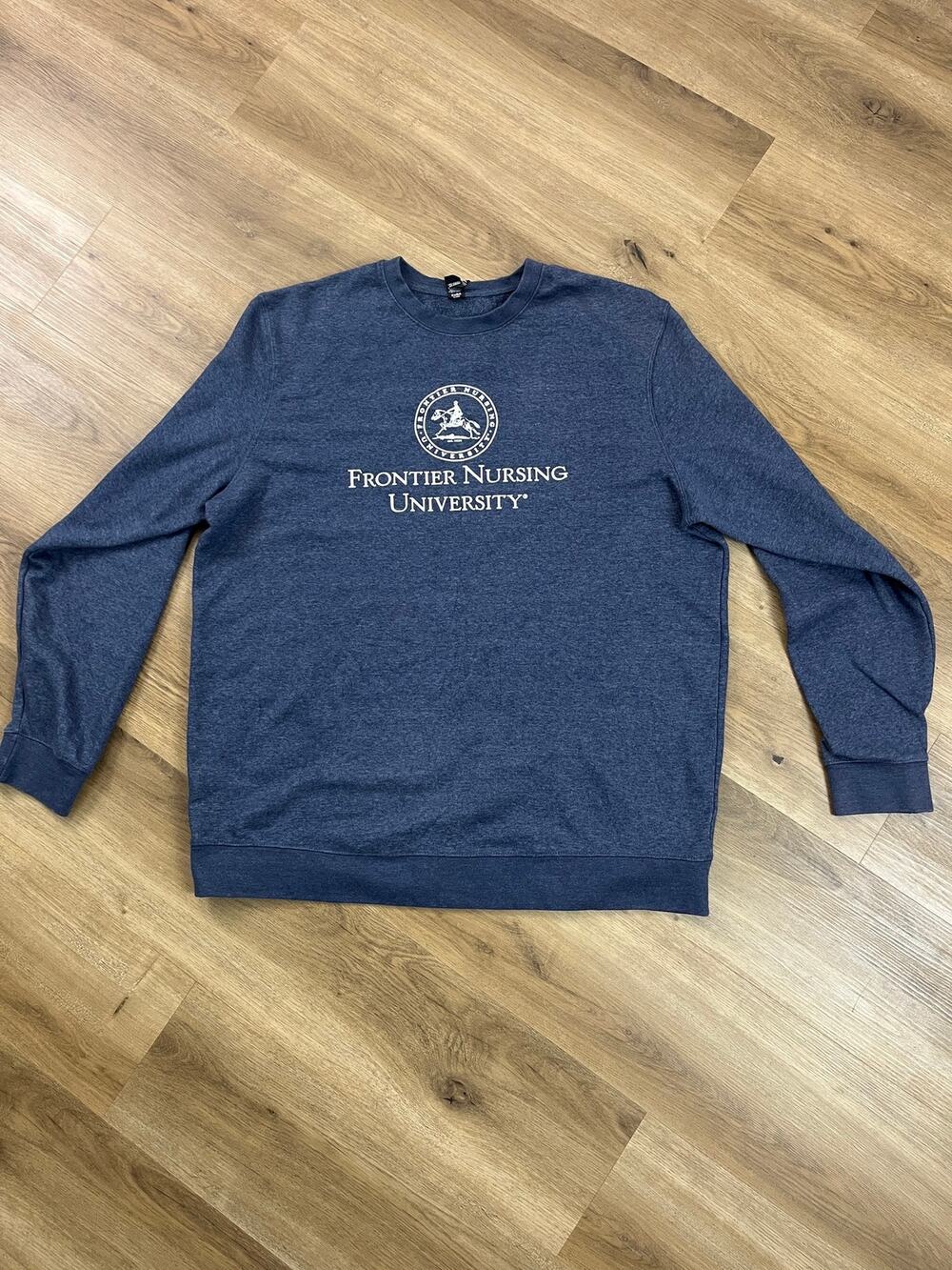 Frontier Nursing University Crewneck Sweatshirt Navy Heather 2XL